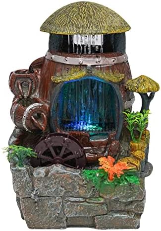 Tabletop Water Garden Zen Fountain with LED Light