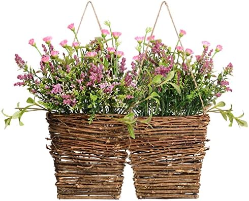 Pink Berry Wildflower Door Wreath Decor