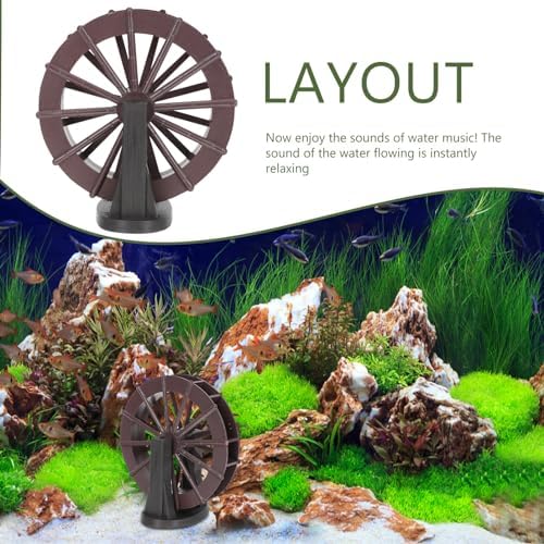 Luxshiny Mini Water Wheel - Decorative Indoor Fountain Accessory