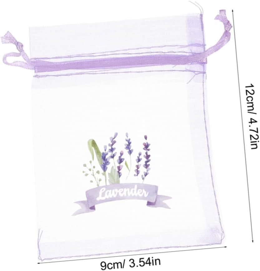 Wakauto 10pcs Drawstring Spice Bag Empty Sachet Bags for Dried Lavender