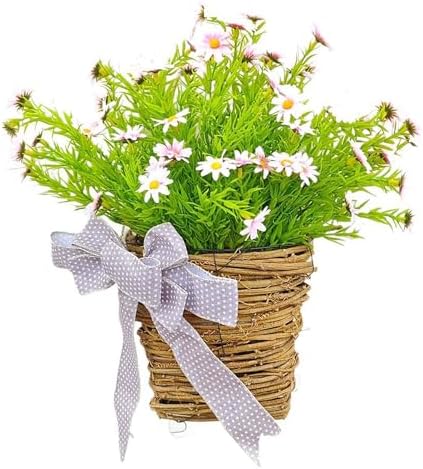 Artificial Flower Wreath Door Hanger Spring Decor