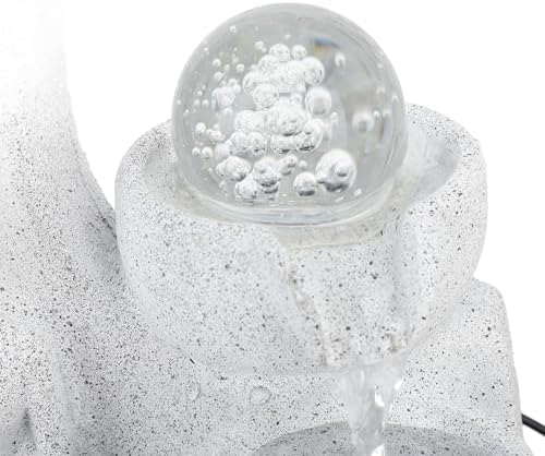 Tabletop Fountain with LED Lights and USB Power