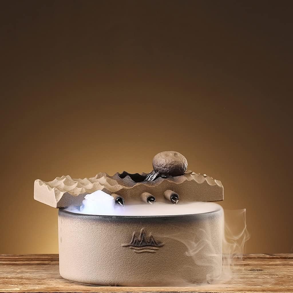 Ceramic Tabletop Fountain with Relaxing Water Flow