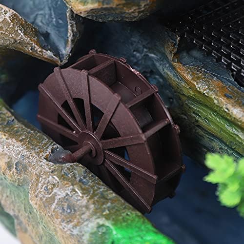 Gdrasuya10 Mini Indoor Water Fountain with LED Light for Home Office Desk Decoration