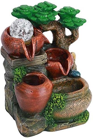 DYPASA Tabletop Fountain Home Decor Resin Water Feature
