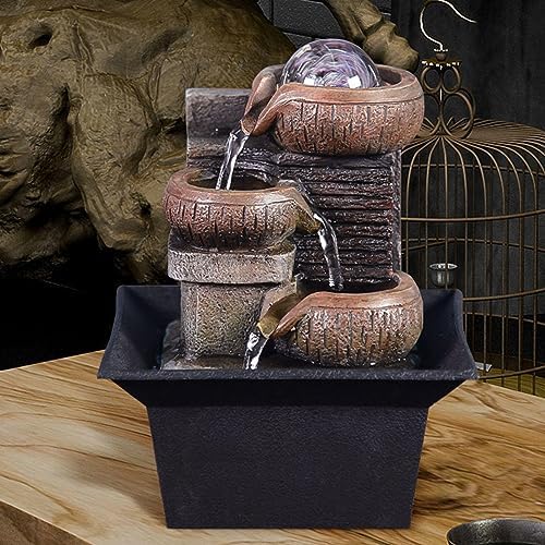 DECORN 3-Tier Relaxation Tabletop Fountain