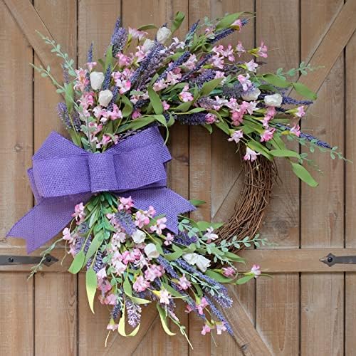 Idyllic 18 Inch Summer Wreath Front Door Decor