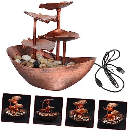 PRETYZOOM Desktop Waterfall Fountain Decor