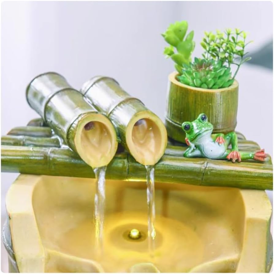 Small Bamboo Tabletop Fountain Decor