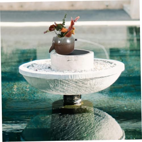 Wakauto Ceramic Waterfall Jar Tabletop Fountain