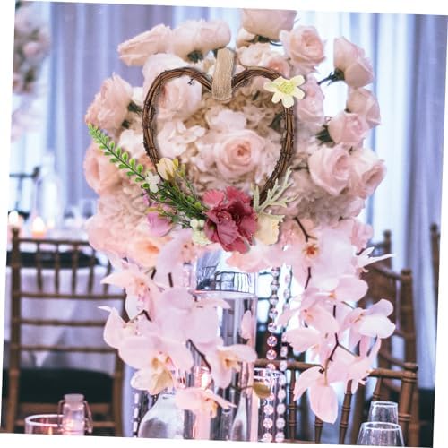 Ciieeo Heart Shaped Wreath Wedding Decor