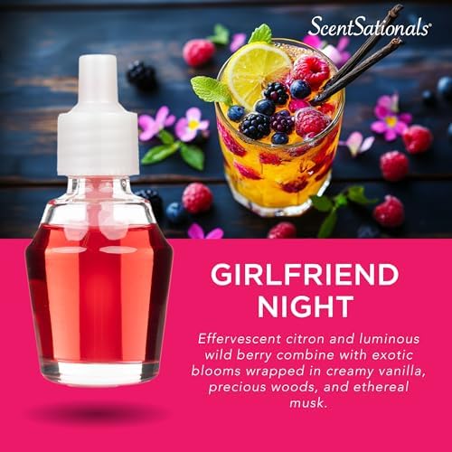 Scentsationals Fragrance Oil Plug In Refills 3-Pack - Girlfriend Night