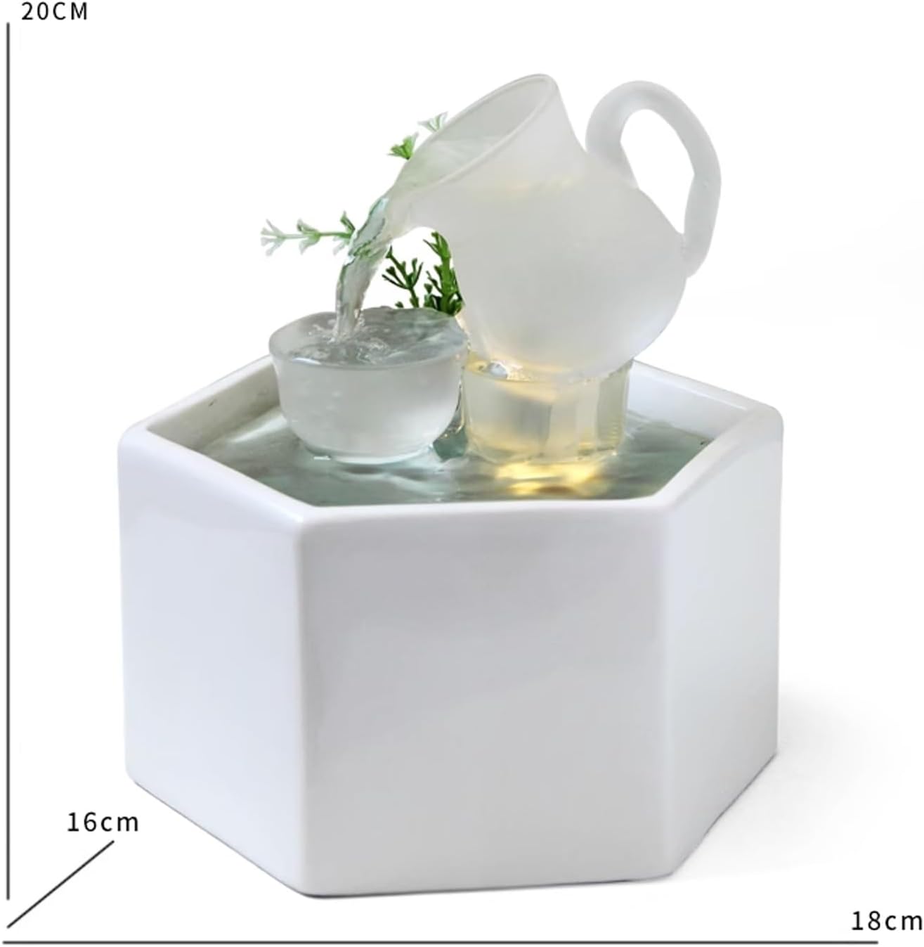 Relaxing Tabletop Waterfall Fountain for Office and Home Decor