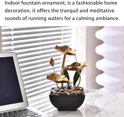 Rwoora Tabletop Ball Fountain Resin Indoor Waterfall