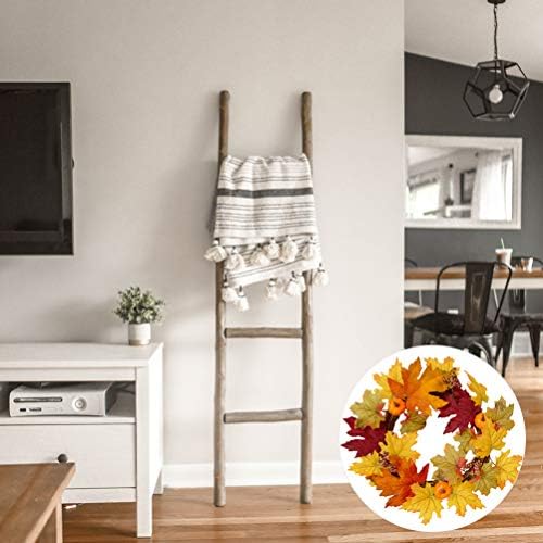 PRETYZOOM Fall Pumpkin Wreath Decor 1pc Plastic Autumn Coat Hanger Halloween Design