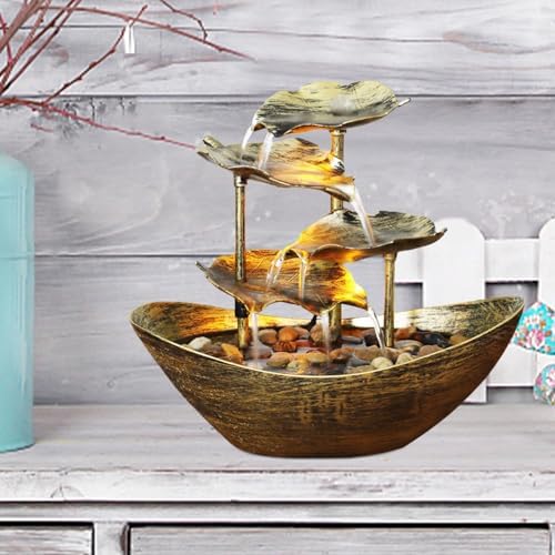 EsEico 4-Tier Desk Fountain with LED Light