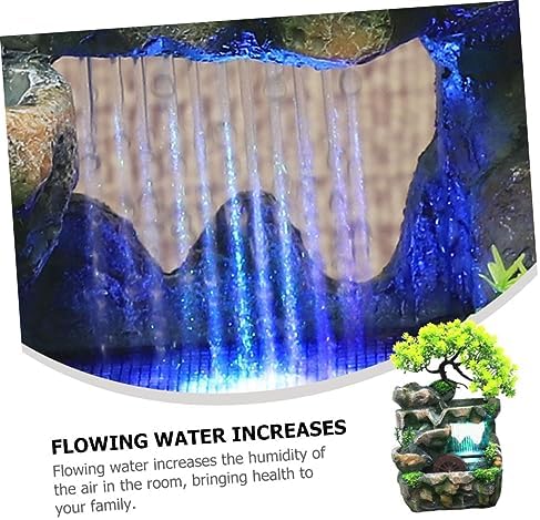 VINTORKY Tabletop Water Fountain for Home Decor