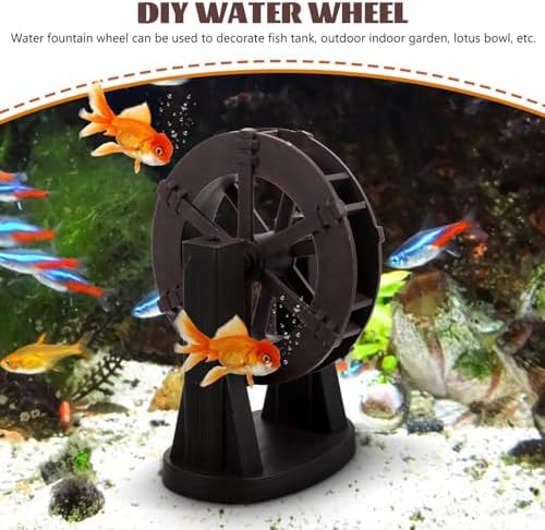 Luxshiny Mini Water Wheel - Decorative Indoor Fountain Accessory