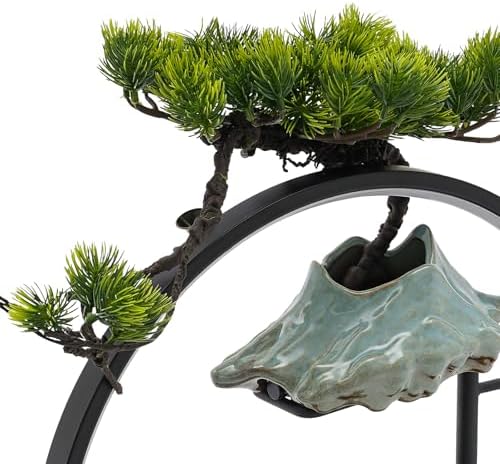 Little Monk Waterfall Indoor Fountain with LED Light and Mist