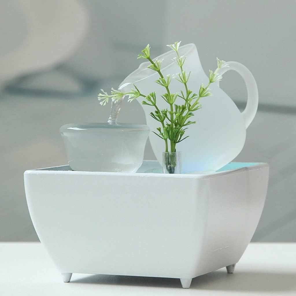 YKHB Tabletop Fountain USB Powered Indoor Decor