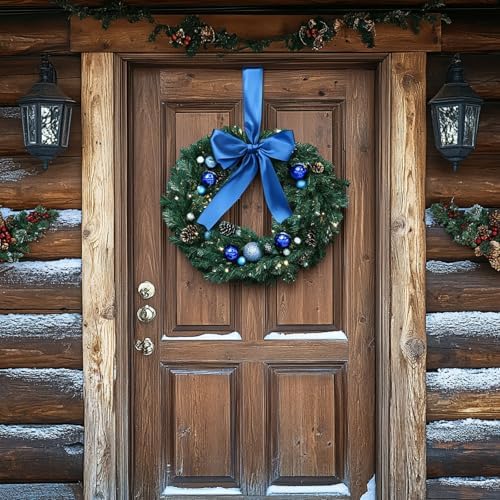Uxcell 2 Pcs Black Wreath Sash for Front Door