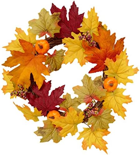 PRETYZOOM Fall Pumpkin Wreath Decor 1pc Plastic Autumn Coat Hanger Halloween Design