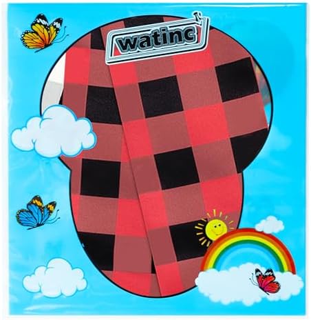 WATINC Christmas Wreath Sash - 2pcs Buffalo Check DIY Decor