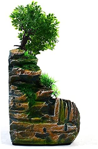 LYNICESHOP Atomizing Rockery Water Tabletop Fountain with LED Lights and Atomizer