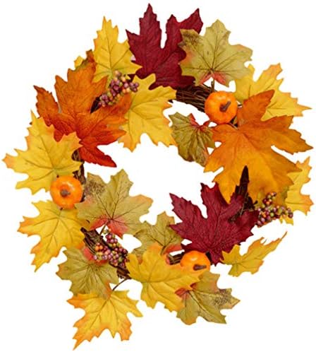 PRETYZOOM Fall Pumpkin Wreath Decor 1pc Plastic Autumn Coat Hanger Halloween Design