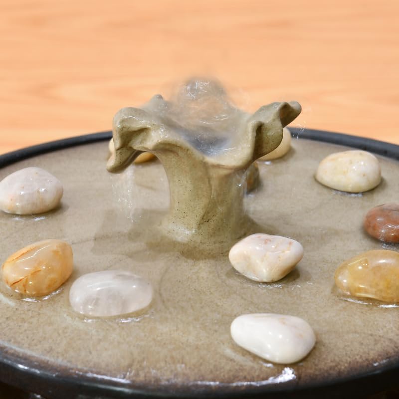 Indoor Tabletop Fountain with 4 Bonus Crystal Stones