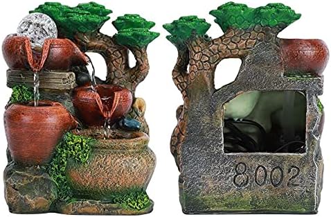 DYPASA Tabletop Fountain Home Decor Resin Water Feature