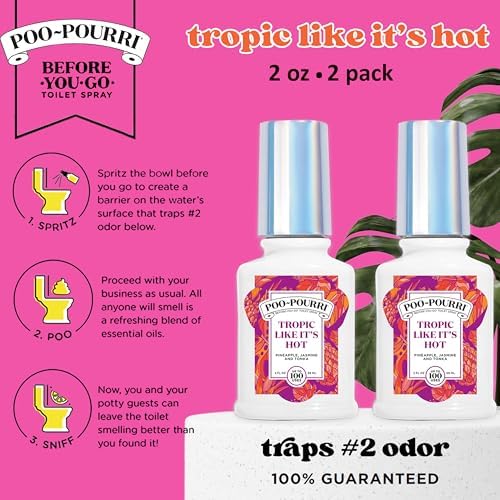 Poo-Pourri Tropic Like Its Hot Toilet Spray 2 Oz 2 Pack