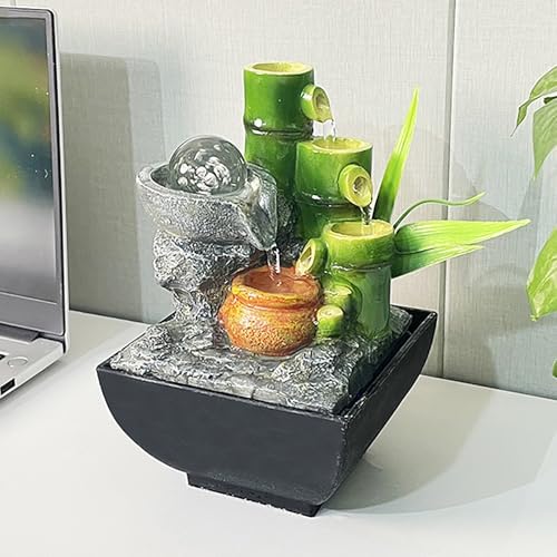 Zen Indoor Tabletop Fountain with Crystal Ball