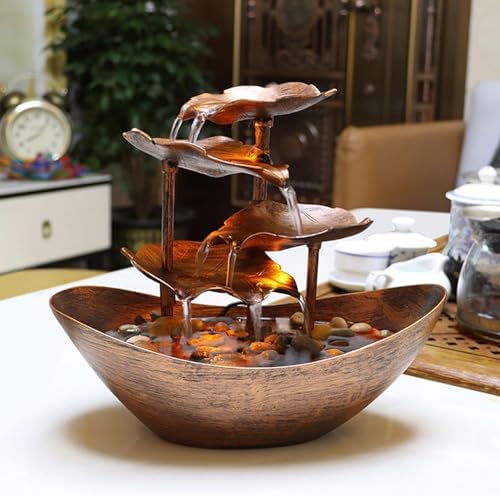 EsEico 4-Tier Desk Fountain with LED Light