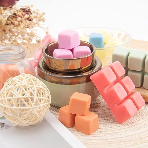UCC Wax Melts 4 Pack - Wild Mint Eucalyptus Rose Sandalwood Gold Amber Leaves Clean Cotton