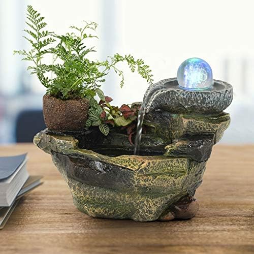Stylish Tabletop Resin Fountain for Home or Office