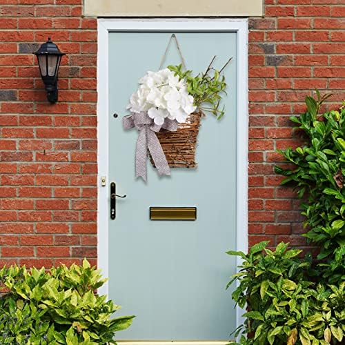 IUIBMI Spring Flower Door Wreath Decor