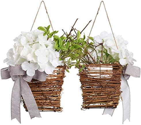 IUIBMI Spring Flower Door Wreath Decor