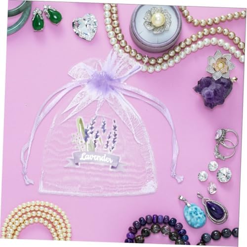 Wakauto 10pcs Drawstring Spice Bag Empty Sachet Bags for Dried Lavender