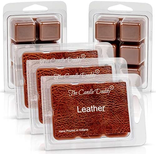 Leather Scented Wax Cubes - 5 Packs - 30 Cubes Total