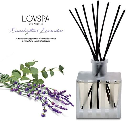 LOVSPA De-Stress Lavender Eucalyptus Reed Diffuser Set