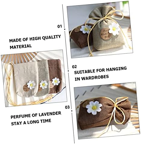 Wakauto 6pcs Lavender Sachet Bags for Wardrobe Home and Car