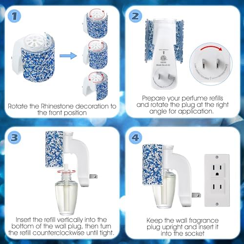 Hohean Wall Fragrance Plug In with Night Light