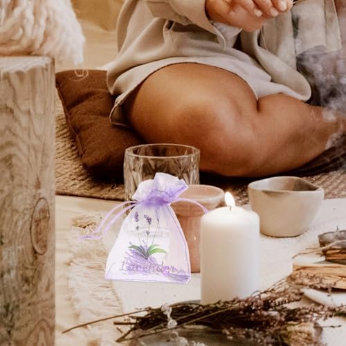 LUOZZY Lavender Sachet Bags Small Pouches for DIY Crafts