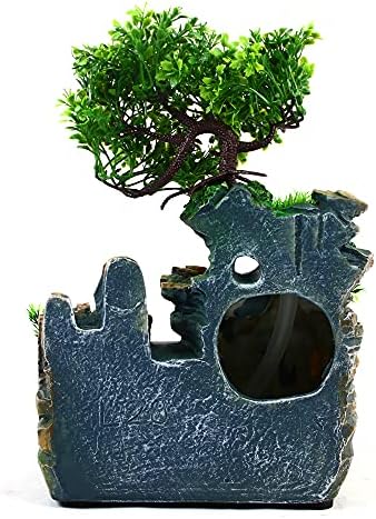 LYNICESHOP Atomizing Rockery Water Tabletop Fountain with LED Lights and Atomizer