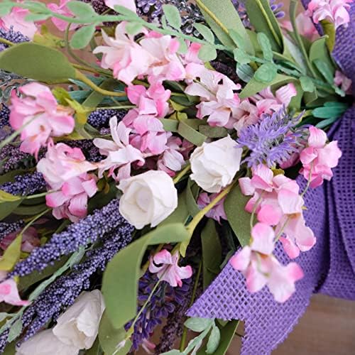Idyllic 18 Inch Summer Wreath Front Door Decor