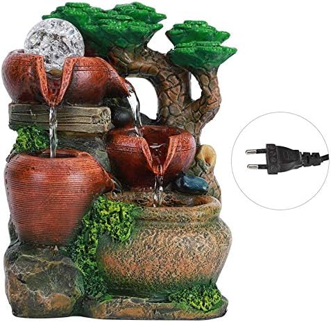 DYPASA Tabletop Fountain Home Decor Resin Water Feature