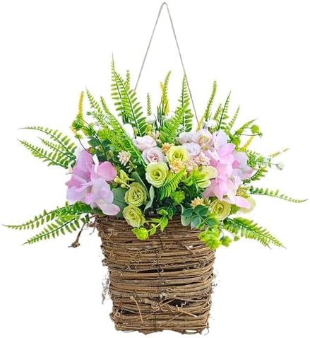 Daisy Wreath Spring Door Decor Basket Wreath