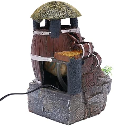 Tabletop Water Garden Zen Fountain with LED Light