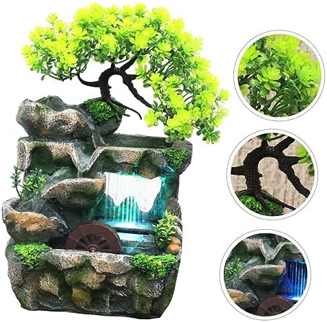 Elegant Tabletop Water Fountain for Home Office Decor